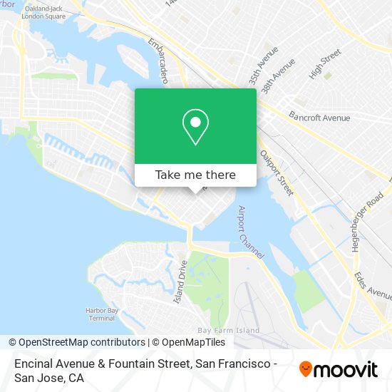 Mapa de Encinal Avenue & Fountain Street