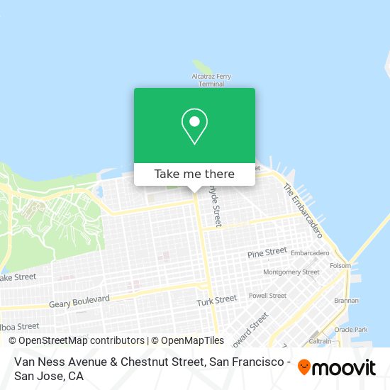 Mapa de Van Ness Avenue & Chestnut Street