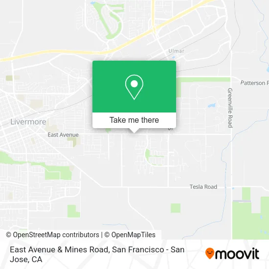 East Avenue & Mines Road map