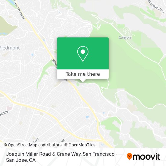 Mapa de Joaquin Miller Road & Crane Way