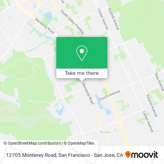 Mapa de 12705 Monterey Road