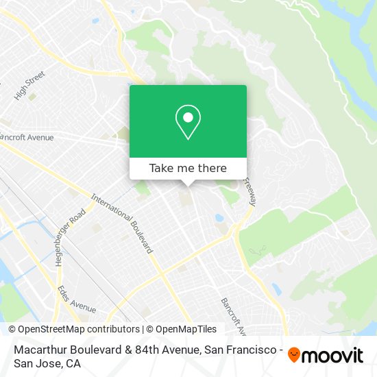 Macarthur Boulevard & 84th Avenue map