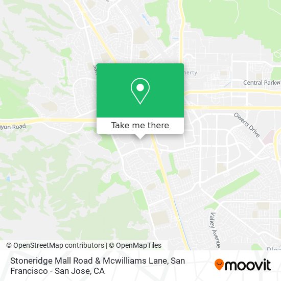 Stoneridge Mall Road & Mcwilliams Lane map