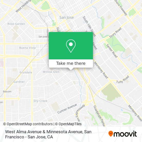 Mapa de West Alma Avenue & Minnesota Avenue