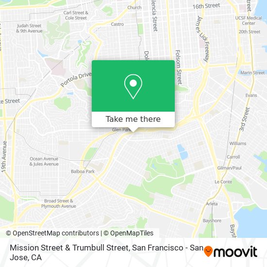 Mapa de Mission Street & Trumbull Street