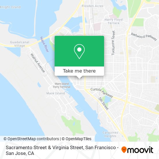 Sacramento Street & Virginia Street map