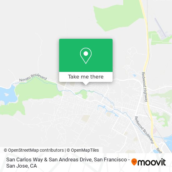 Mapa de San Carlos Way & San Andreas Drive