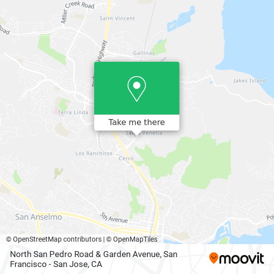North San Pedro Road & Garden Avenue map