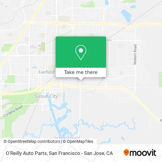 O'Reilly Auto Parts map