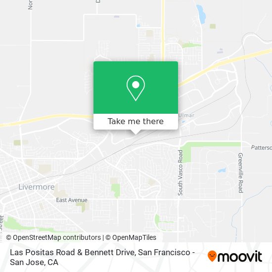 Las Positas Road & Bennett Drive map