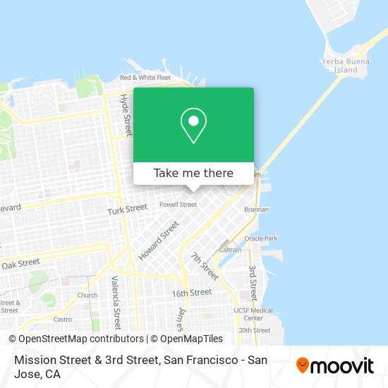 Mapa de Mission Street & 3rd Street