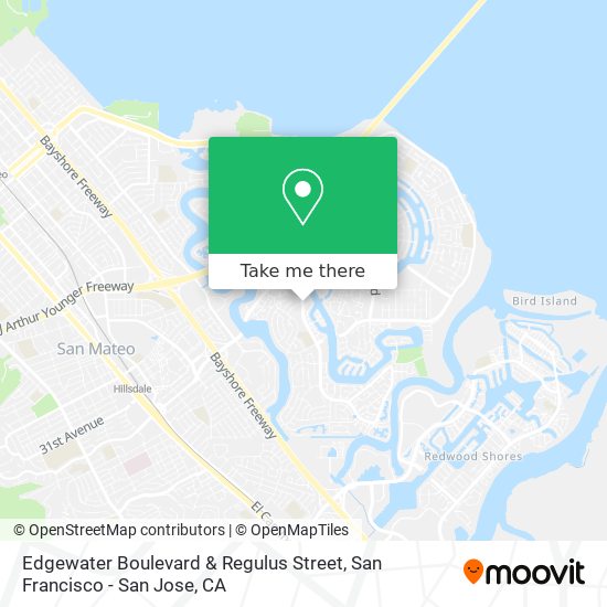 Edgewater Boulevard & Regulus Street map