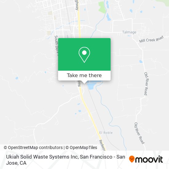 Ukiah Solid Waste Systems Inc map