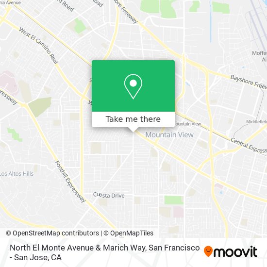 Mapa de North El Monte Avenue & Marich Way