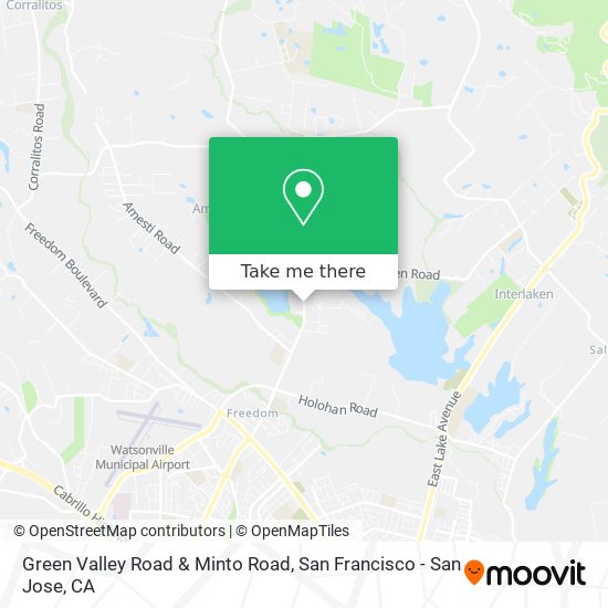 Green Valley Road & Minto Road map