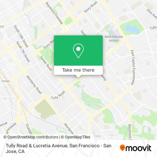 Tully Road & Lucretia Avenue map