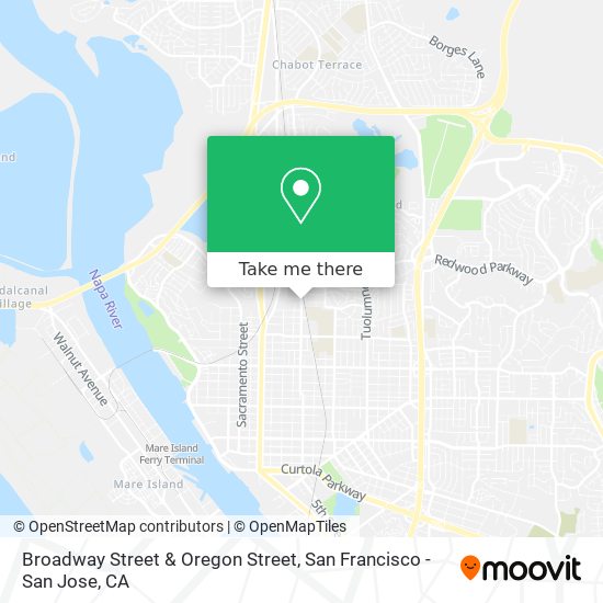 Mapa de Broadway Street & Oregon Street