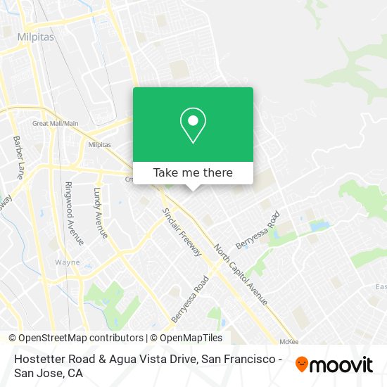 Hostetter Road & Agua Vista Drive map