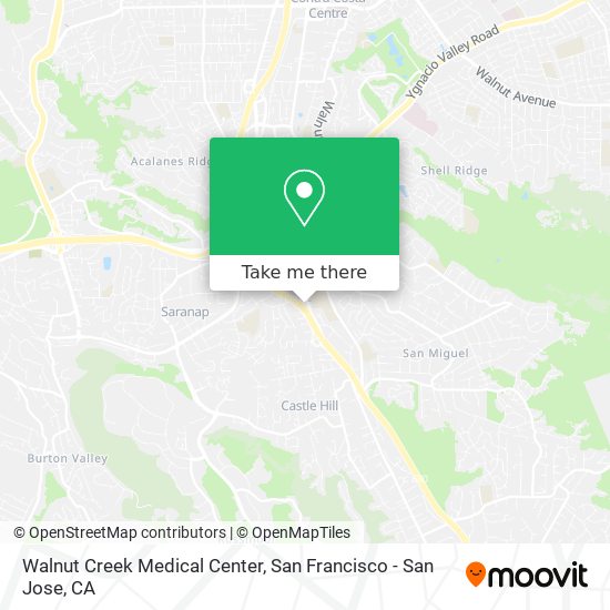 Walnut Creek Medical Center map