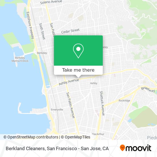 Berkland Cleaners map