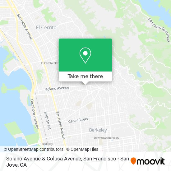 Mapa de Solano Avenue & Colusa Avenue