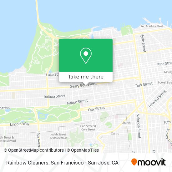 Rainbow Cleaners map