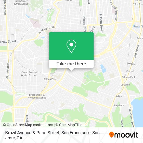 Brazil Avenue & Paris Street map