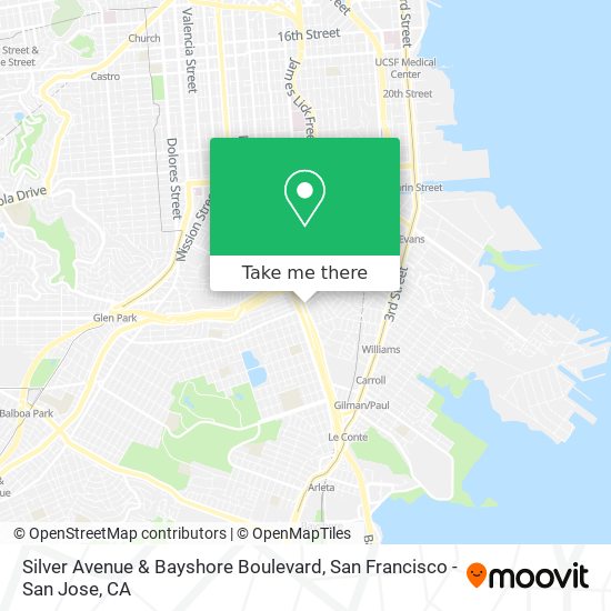 Silver Avenue & Bayshore Boulevard map