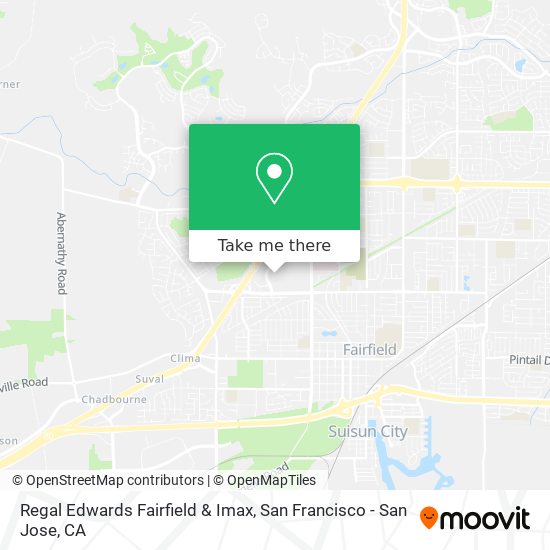 Regal Edwards Fairfield & Imax map