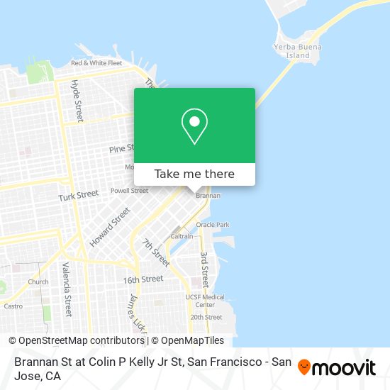 Mapa de Brannan St at Colin P Kelly Jr St