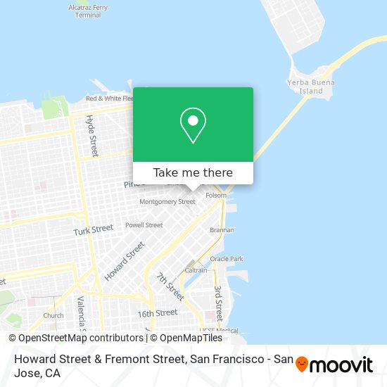 Howard Street & Fremont Street map