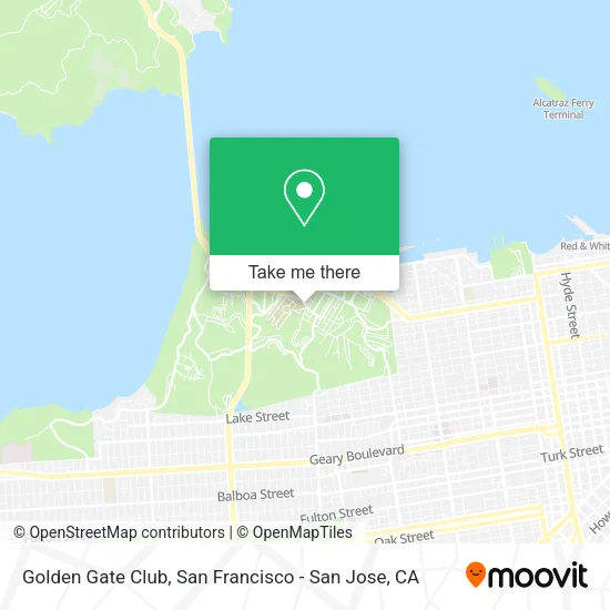 Golden Gate Club map