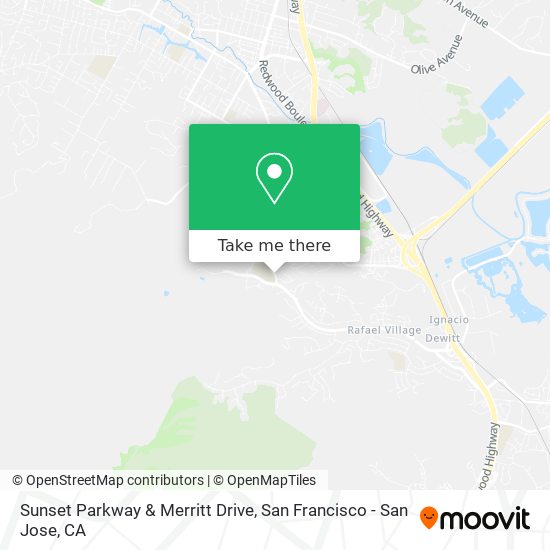 Mapa de Sunset Parkway & Merritt Drive