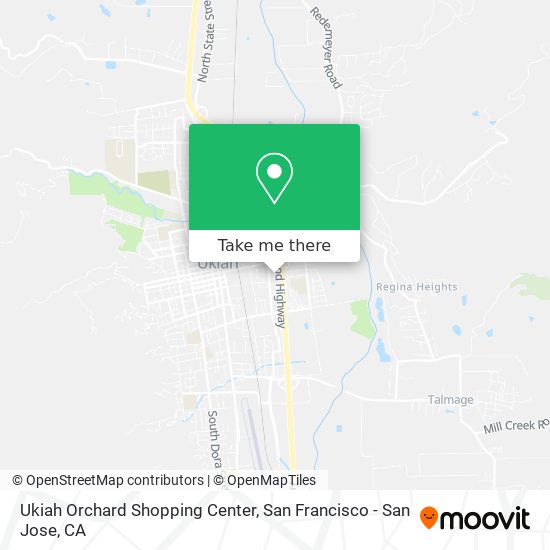 Ukiah Orchard Shopping Center map