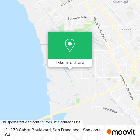 21270 Cabot Boulevard map