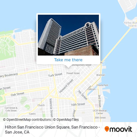 Hilton San Francisco Union Square map