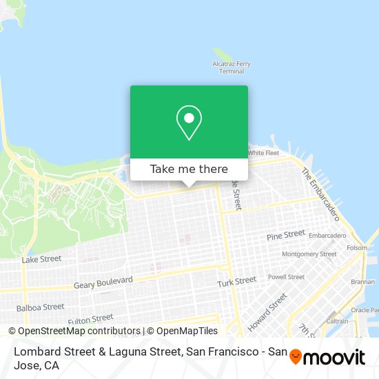 Mapa de Lombard Street & Laguna Street