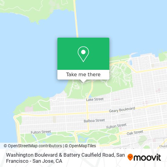 Mapa de Washington Boulevard & Battery Caulfield Road