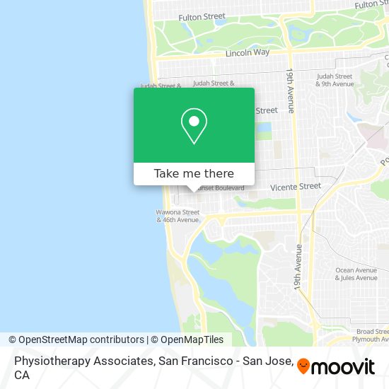 Physiotherapy Associates map