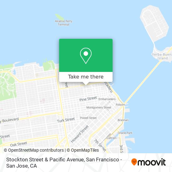 Stockton Street & Pacific Avenue map