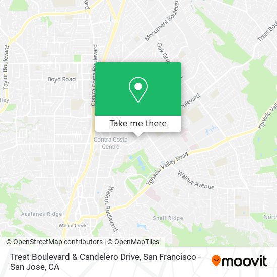 Mapa de Treat Boulevard & Candelero Drive