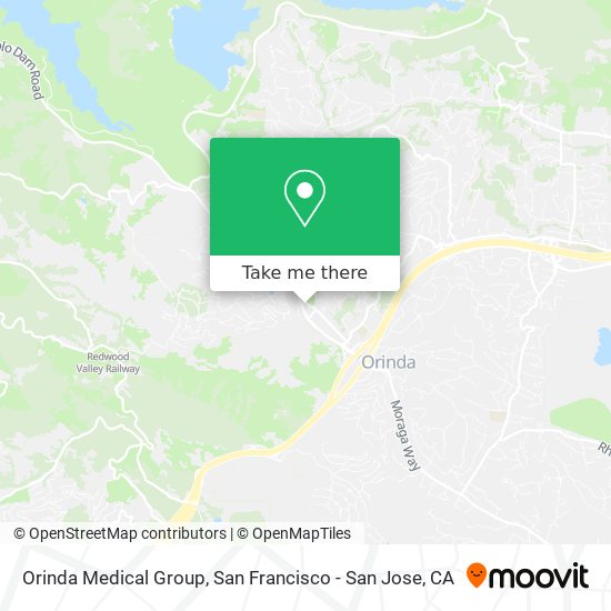 Orinda Medical Group map