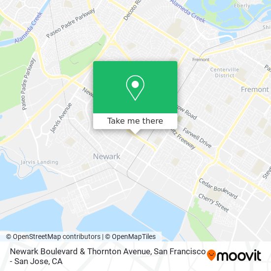 Newark Boulevard & Thornton Avenue map