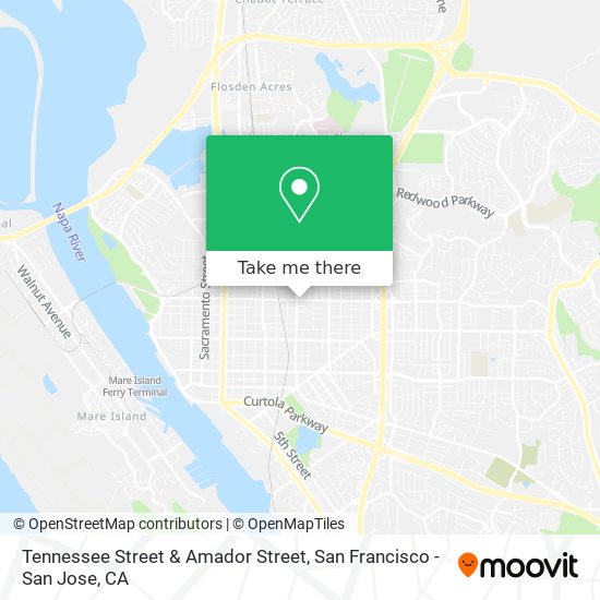 Mapa de Tennessee Street & Amador Street