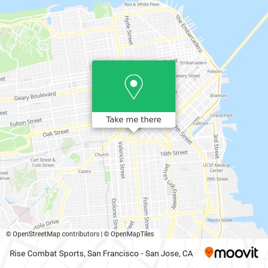 Rise Combat Sports map