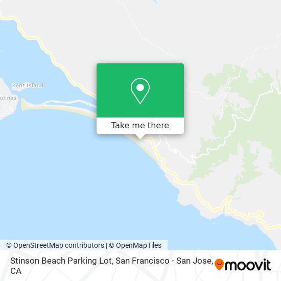 Stinson Beach Parking Lot map