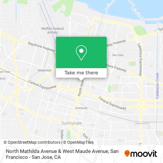 Mapa de North Mathilda Avenue & West Maude Avenue