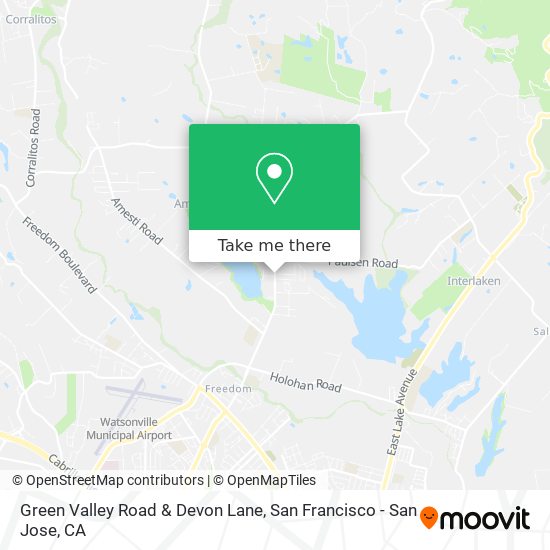 Mapa de Green Valley Road & Devon Lane
