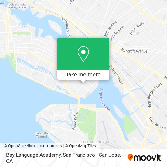Bay Language Academy map
