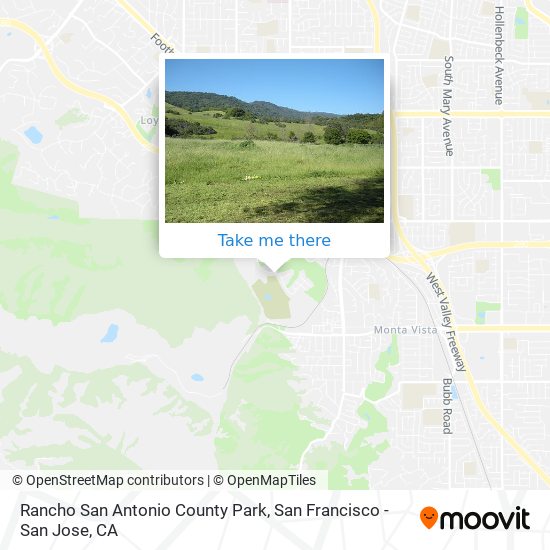 Rancho San Antonio County Park map